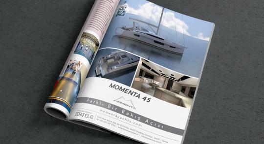 MOMENTA YACHTS | Dergi İlan Grafik Tasarım